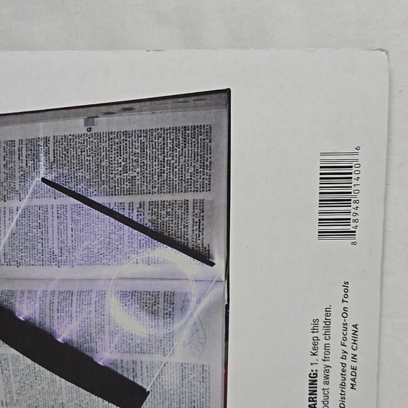 NEW In Pkg. Magnifier Book Light 3X Magnification Adjustable Brightness LED - Picture 13 of 13